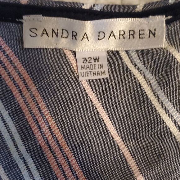 Sandra Darren Striped rayon maxi dress - Picture 4 of 9